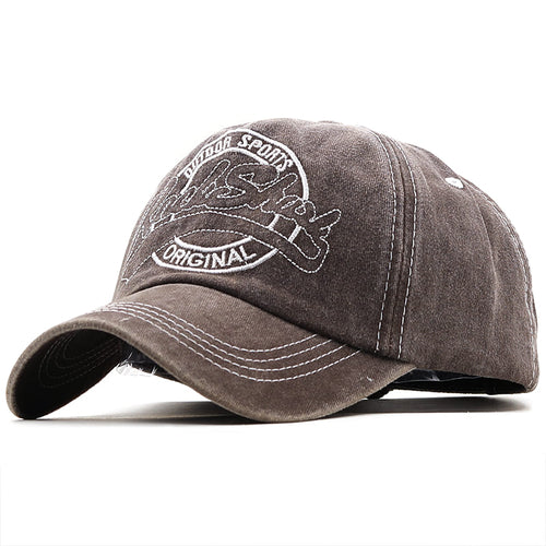 Coffee brown Cotton Baseball Cap