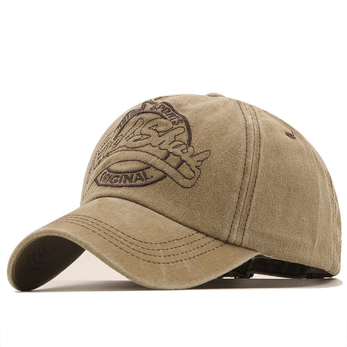 Khaki Cotton Baseball Cap