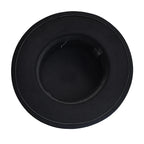Black Cotton Boater Hat