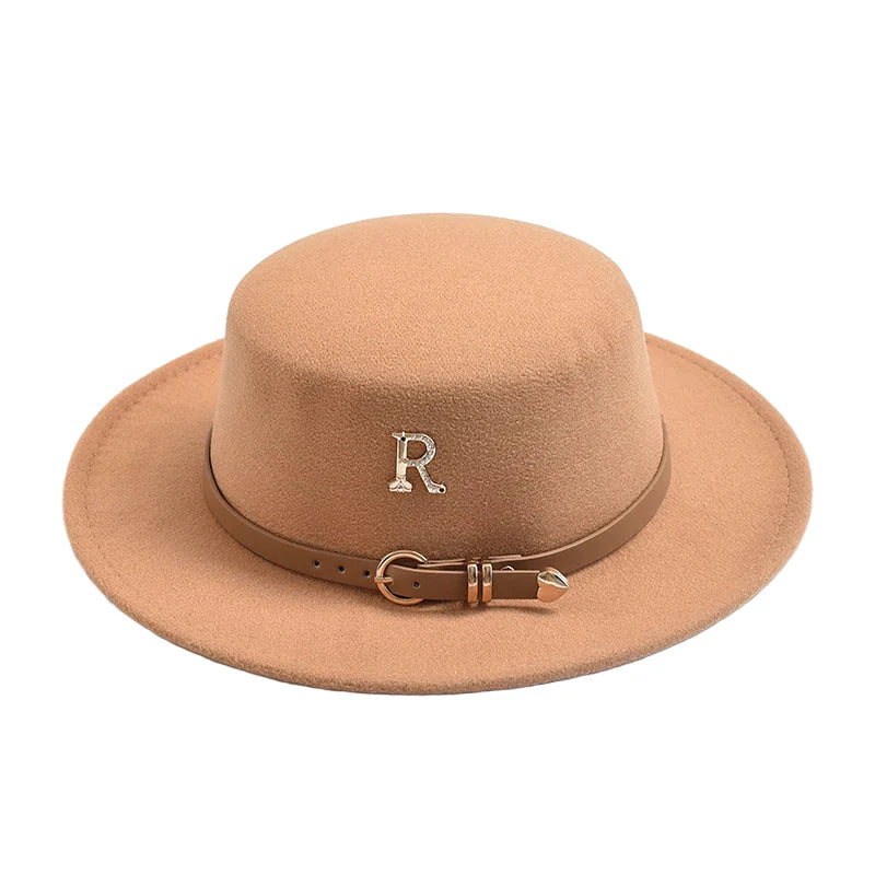 Camel cotton boater hat – classic cotton boater hat