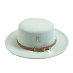 Green and mint cotton boater hat – classic cotton boater hat