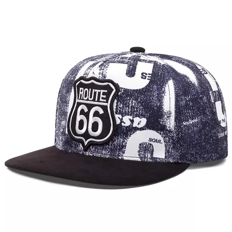 Route 66 Cotton Snapback Cap