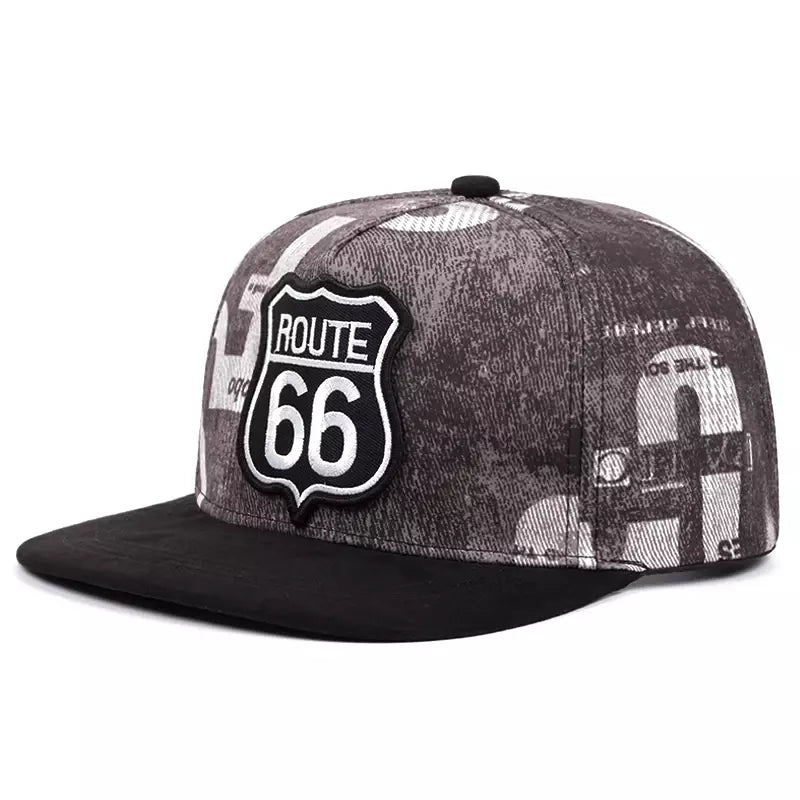Route 66 Cotton Snapback Cap