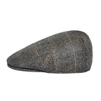 Royal Herringbone Wool Flat Cap