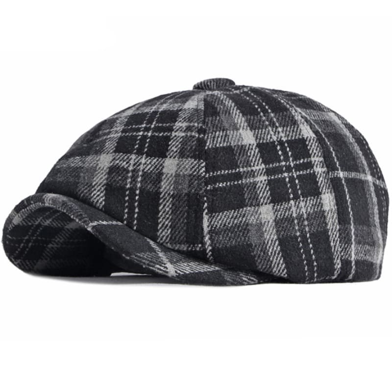 Royan Tartan Newsboy Cap