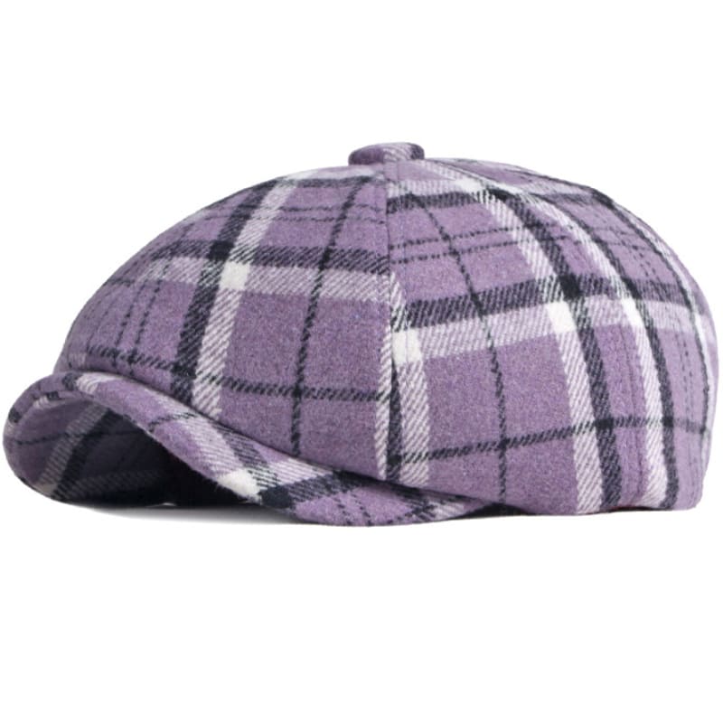 Royan Tartan Newsboy Cap
