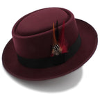 Rozzi Feather Wool Porkpie Hat