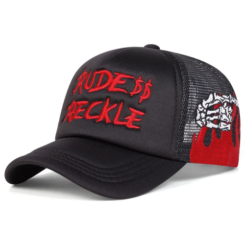 Black Baseball Trucker Cap