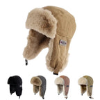 Russian Pilot Fur Winter Bomber Hat