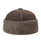 Russian Wool Lined Genuine Leather Docker Cap