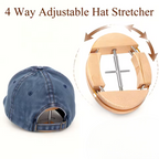 Adjustable Wooden Hat Stretcher 4-Way Cap Shape Maintainer