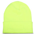 Bright blue personalized winter beanie