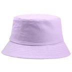 Cotton bucket hat with soft natural texture and custom logo