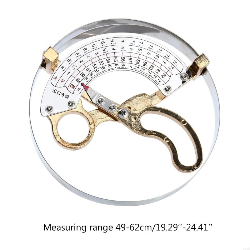 Adjustable Hat Size Measuring Tool Stainless Steel Scissor Ruler