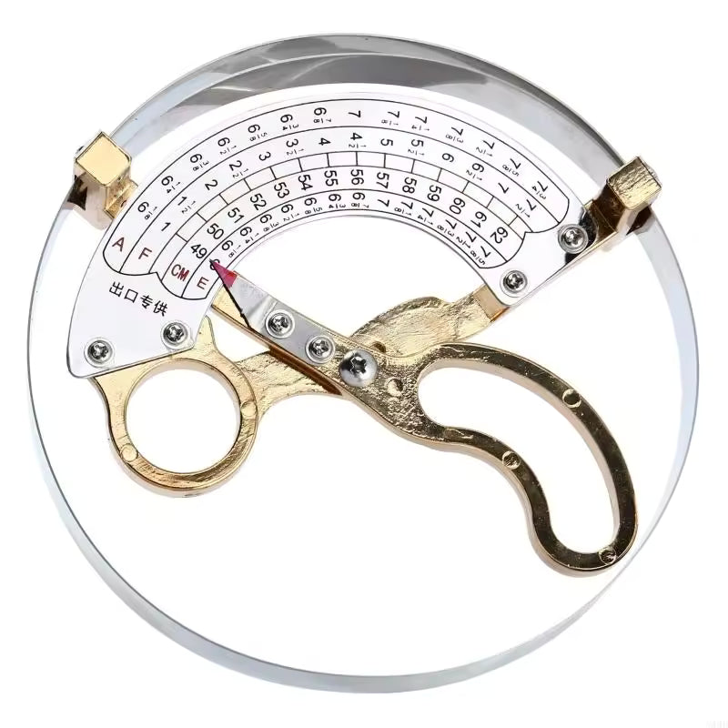 Adjustable Hat Size Measuring Tool Stainless Steel Scissor Ruler