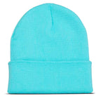 Orange knit beanie, warm winter accessory