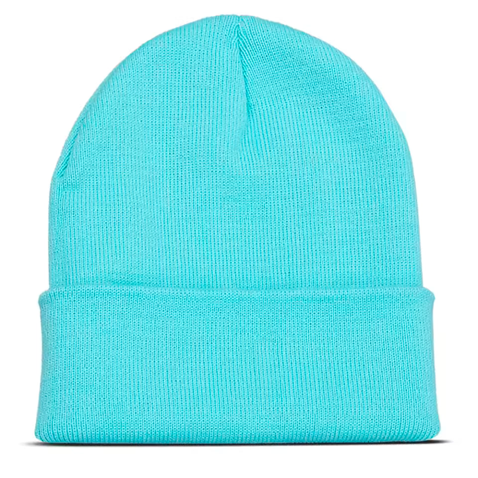 Orange knit beanie, warm winter accessory