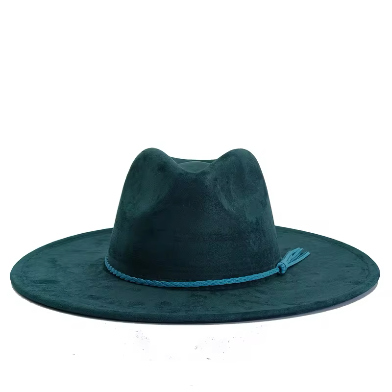 Casual Wide Brim Hat Formal Fedora Headwear