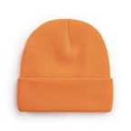Pink unisex beanie, soft acrylic winter hat