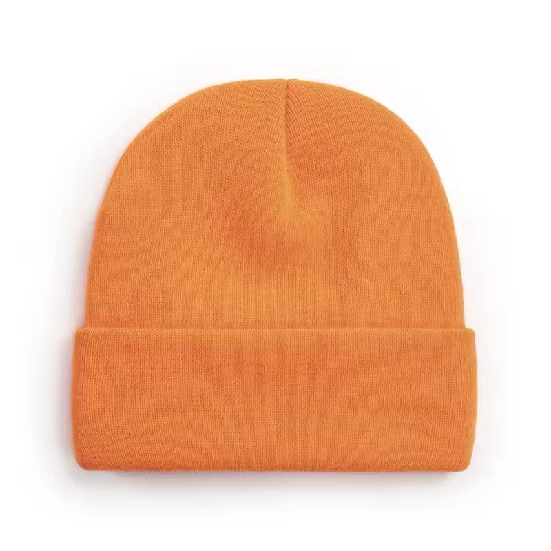 Pink unisex beanie, soft acrylic winter hat