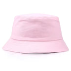 Casual bucket hat with a printed brand logo