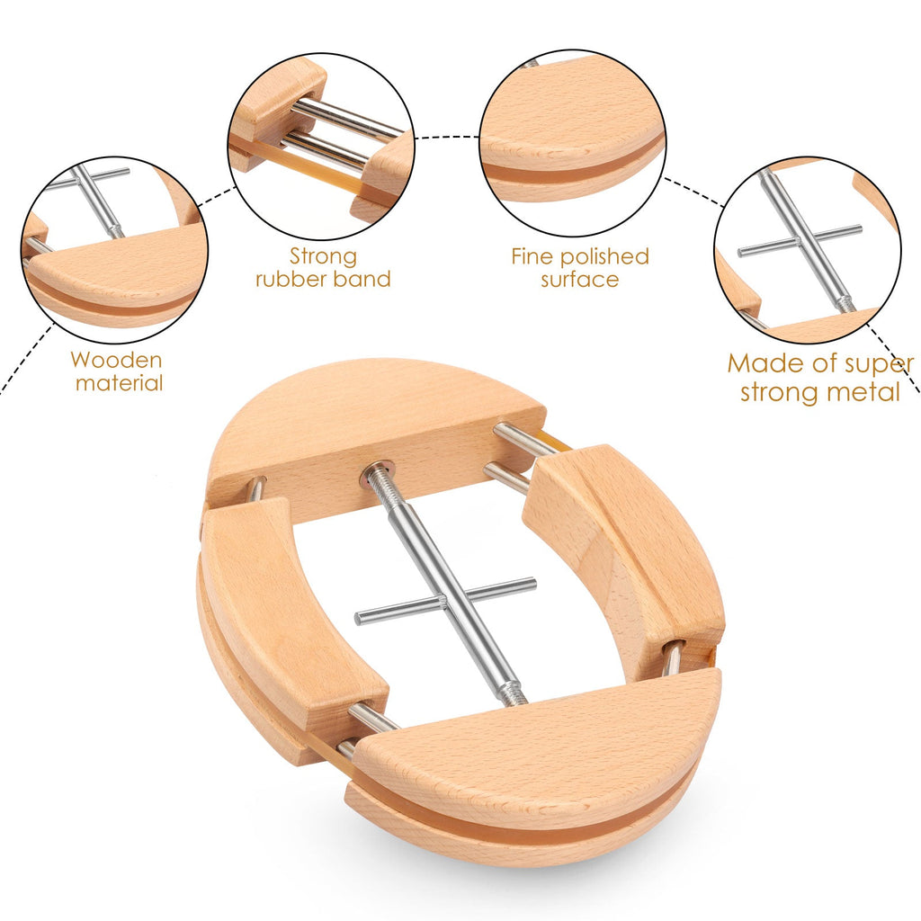 Adjustable Wooden Hat Stretcher 4-Way Cap Shape Maintainer