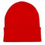 Burgundy knit beanie for men and women