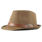 Retro Straw Trilby Hat