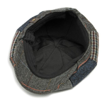 Cotton Plaid Newsboy Cap – Classic Flat Peaked Beret