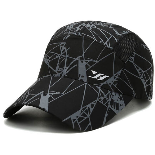 Black Abstract Baseball Cap