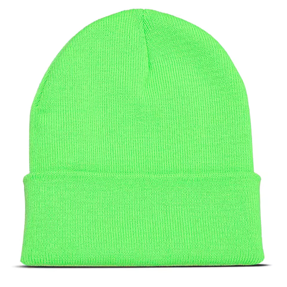 Turquoise custom embroidered beanie