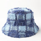 Saint-Dennis Fur Plaid Bucket Hat