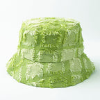Saint-Dennis Fur Plaid Bucket Hat