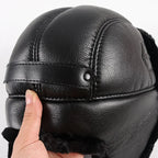 Saint Petersburg Leather Trapper Bomber Hat