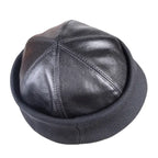 Saratov Winter Genuine Leather Docker Cap