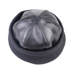 Saratov Winter Genuine Leather Docker Cap