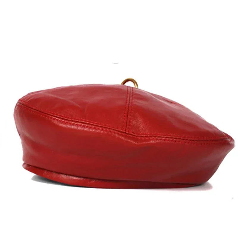 Sauvignon Genuine Leather Beret