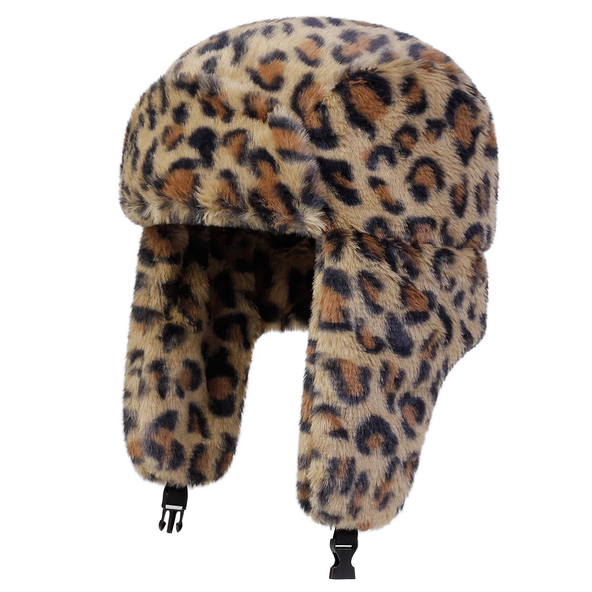 Savanna Leopard Print Winter Bomber Hat