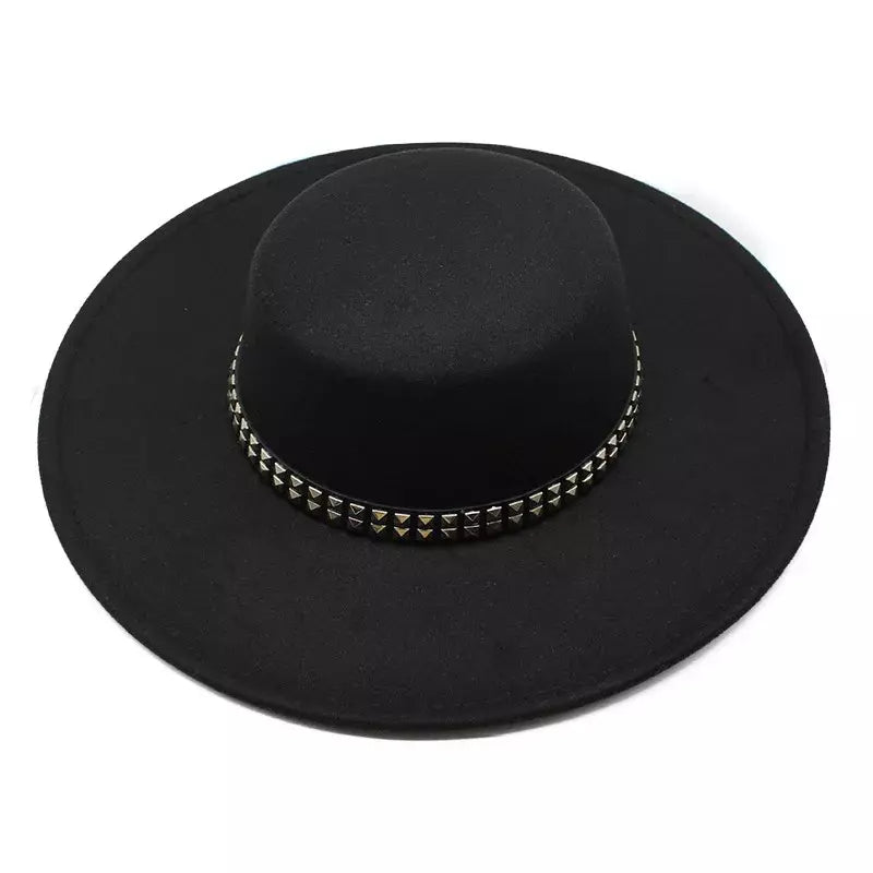 Cotton Boater Hat top view – classic cotton boater hat