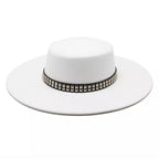 White Cotton Boater Hat – classic cotton boater hat
