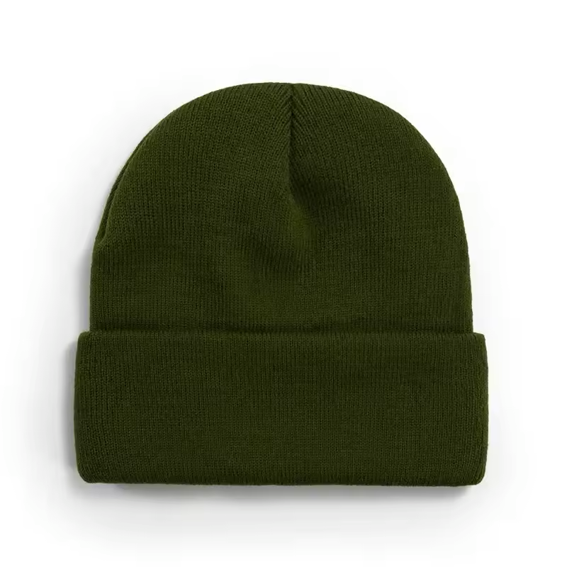 Red warm knit beanie, unisex winter hat
