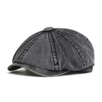 Men's Cotton Newsboy Cap – Retro Octagonal Flat Hat