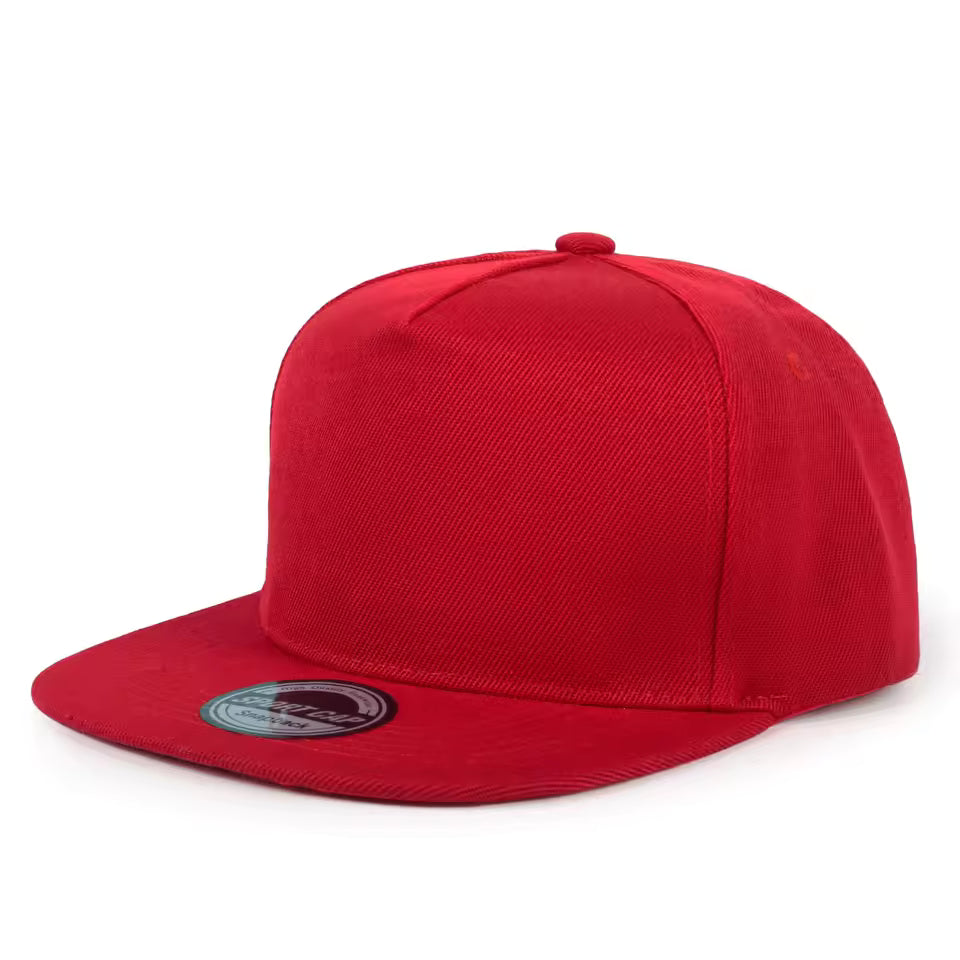 Purple unisex snapback cap with adjustable snap closure