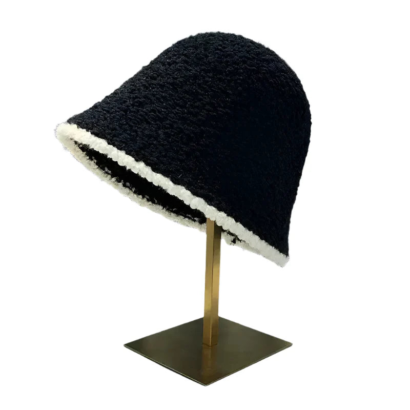 Scarlett Fur Crochet Bucket Hat