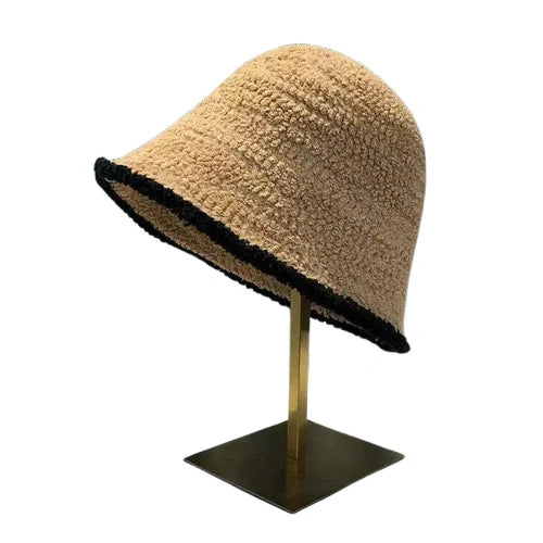 Scarlett Fur Crochet Bucket Hat