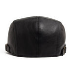 Scott Leather Flat Cap