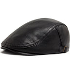 Scott Leather Flat Cap