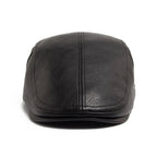 Scott Leather Flat Cap