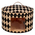 Large Foldable Hat Storage Box, Felt Organizer with Clear Window