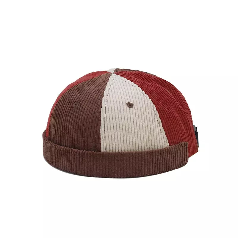 Seaford Patchwork Corduroy Docker Cap
